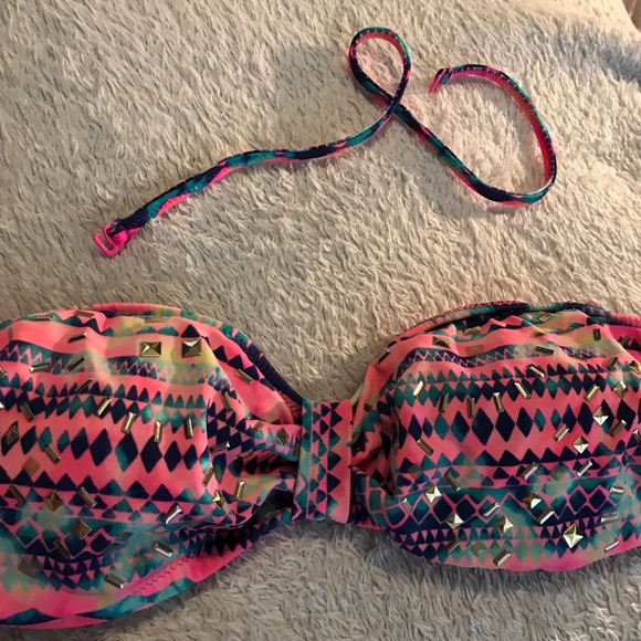PINK Strapless Bikini Top - Picture 2 of 5